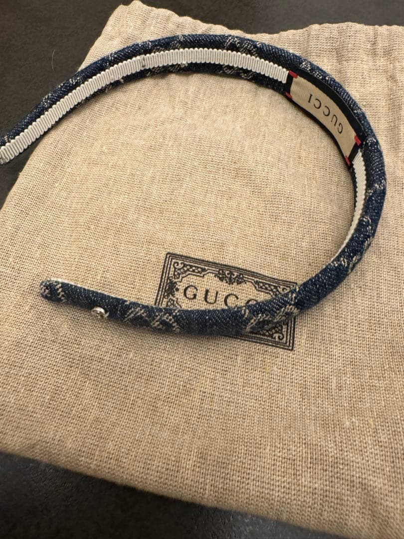 GUCCI カチューシャ　デニム