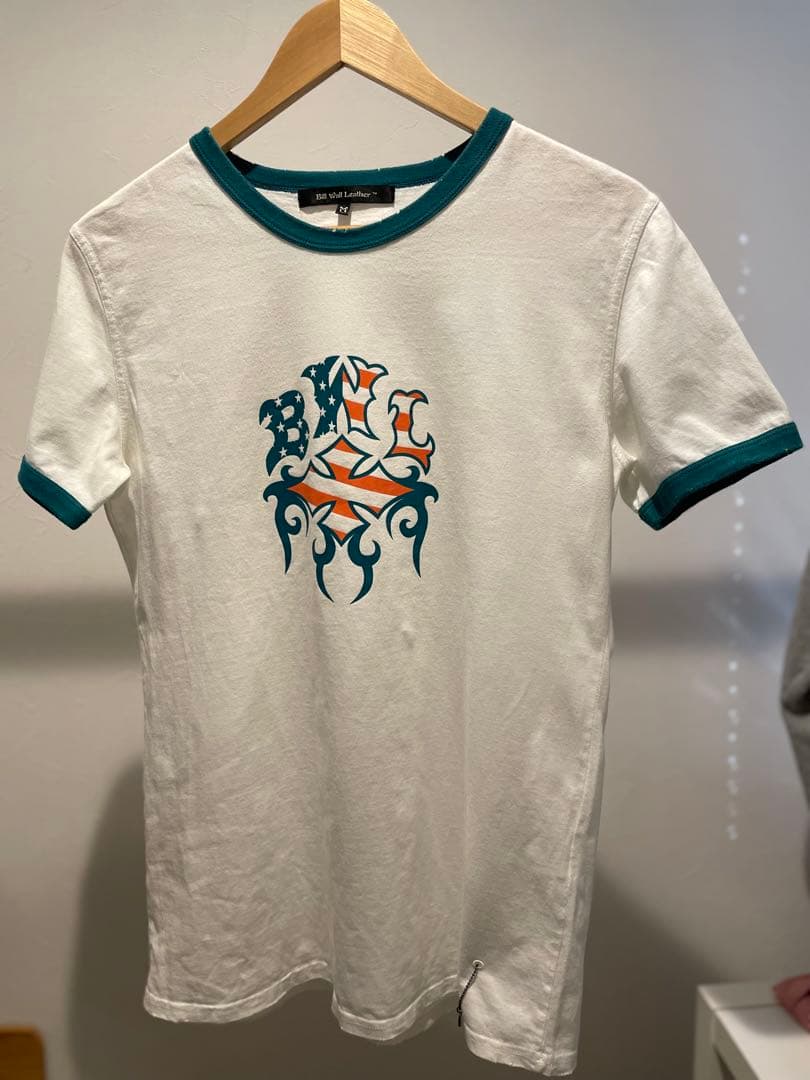 Bill Wall Leatherホワイト Tシャツ シルバーチェーン付き