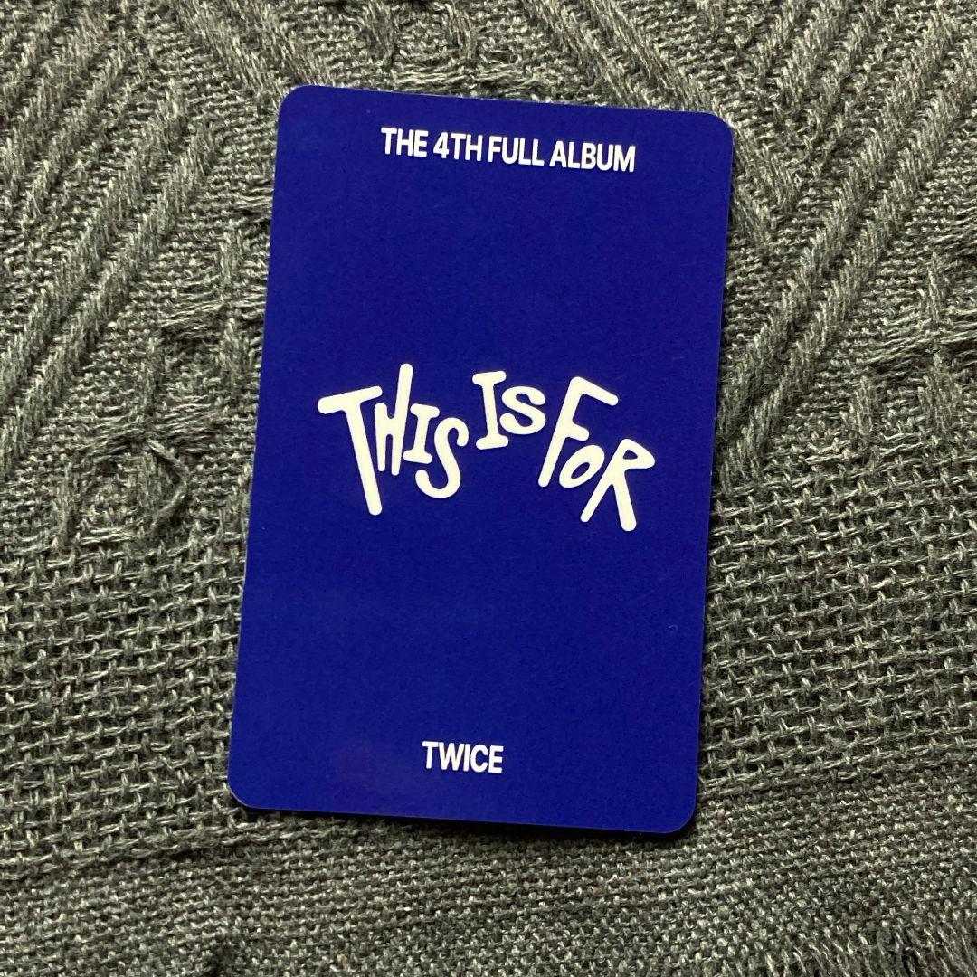 TWICE サナ THIS IS FOR 限定 7/13 事前収録トレカ
