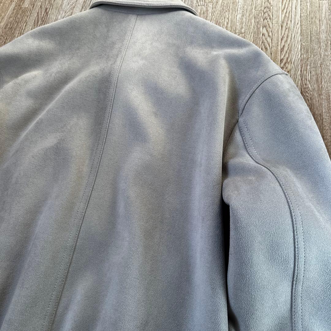 ZARA フェイクスウェードジャケット　ライトグレー　L