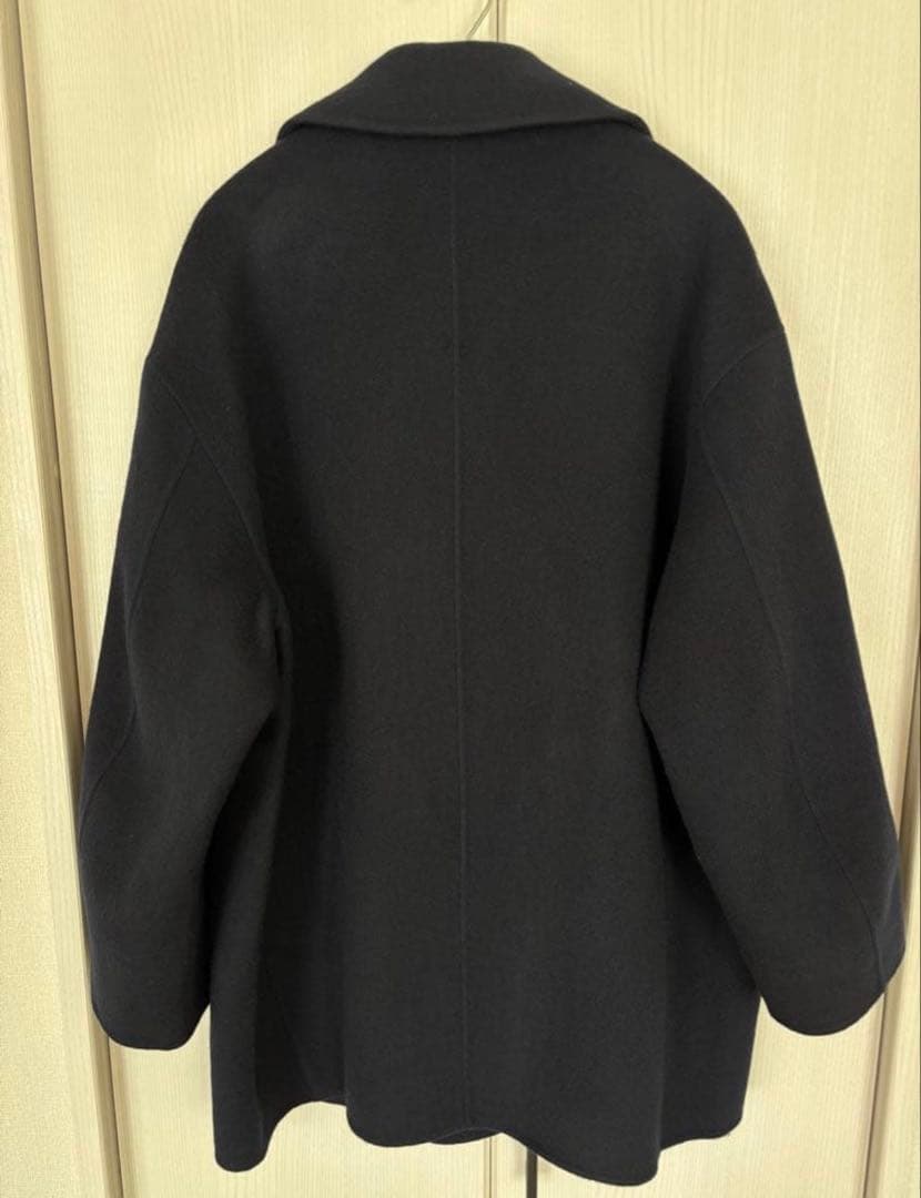 SLOBE IENA souple wool ダブルフェイスミドルコート