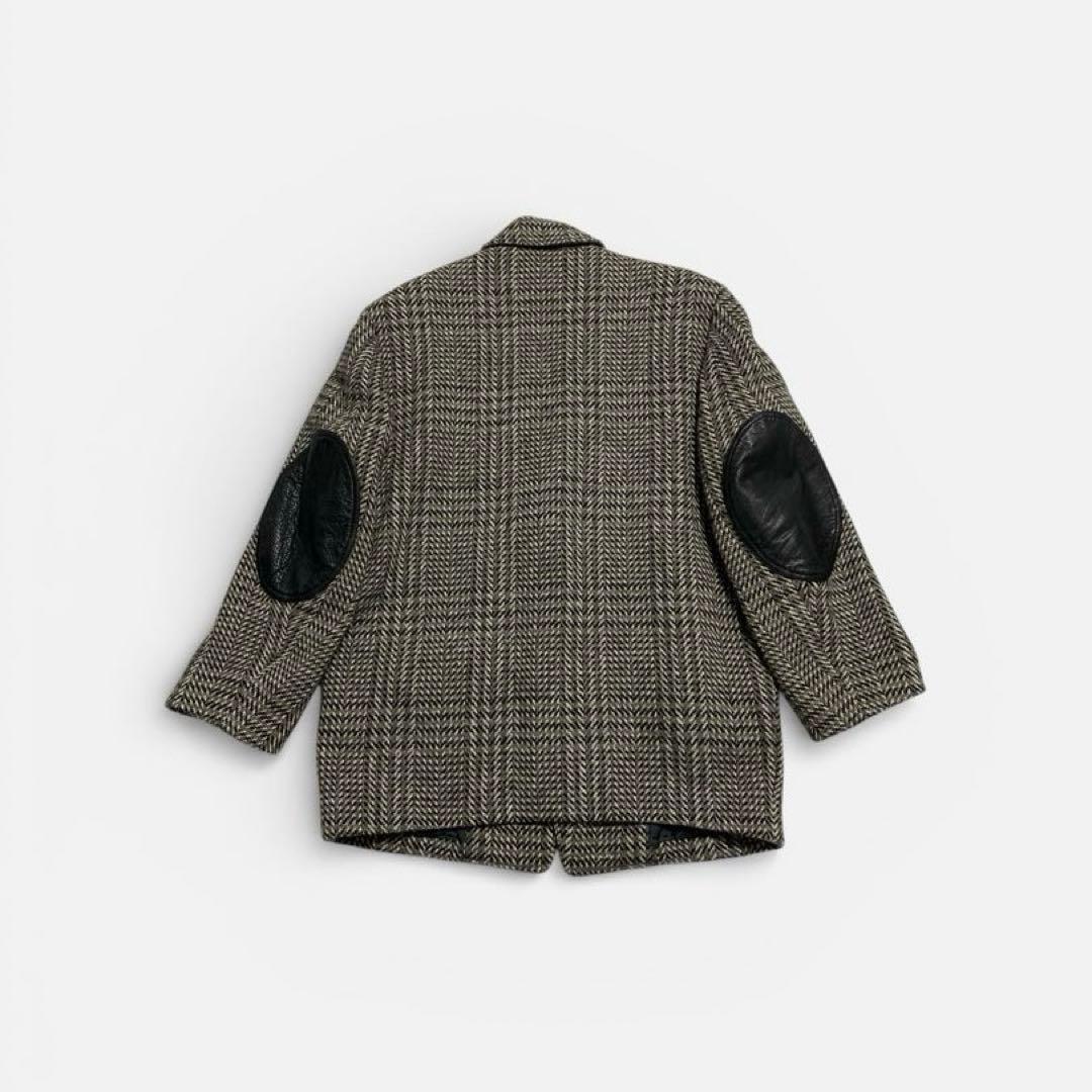 90s ISSEY MIYAKE ツイード ヘリンボーン エルボーパッチ　9