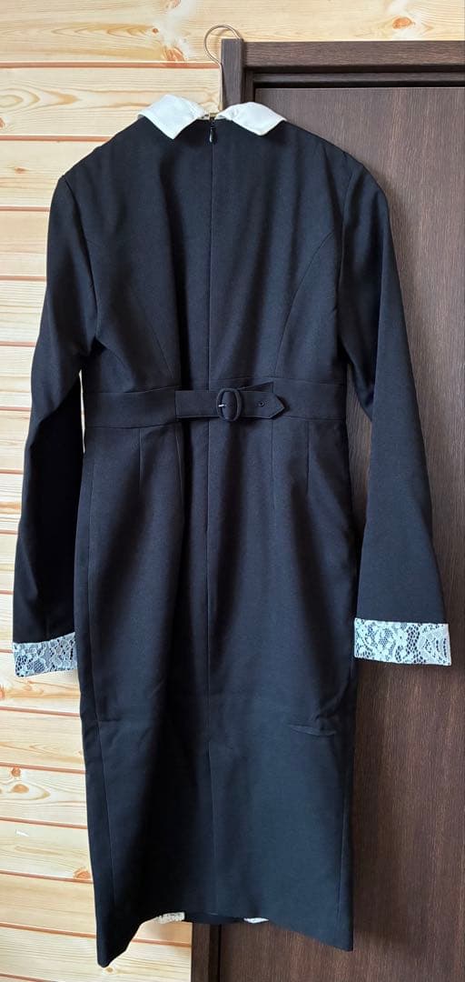 PAMEO POSE dress 黒いレース付きタイトワンピース