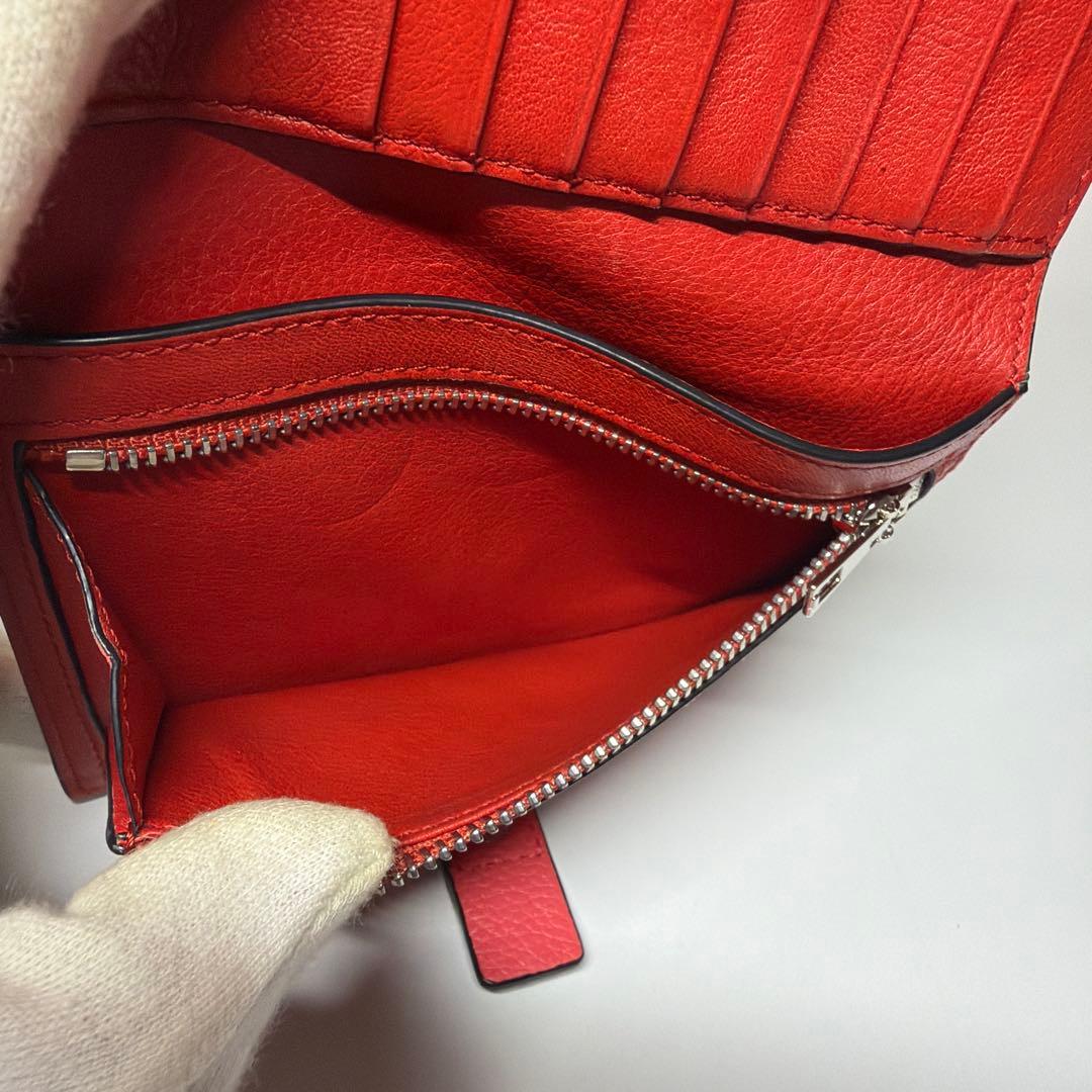 超美品 LOEWE 二つ折り財布 バーティカル ウォレット ミディアム