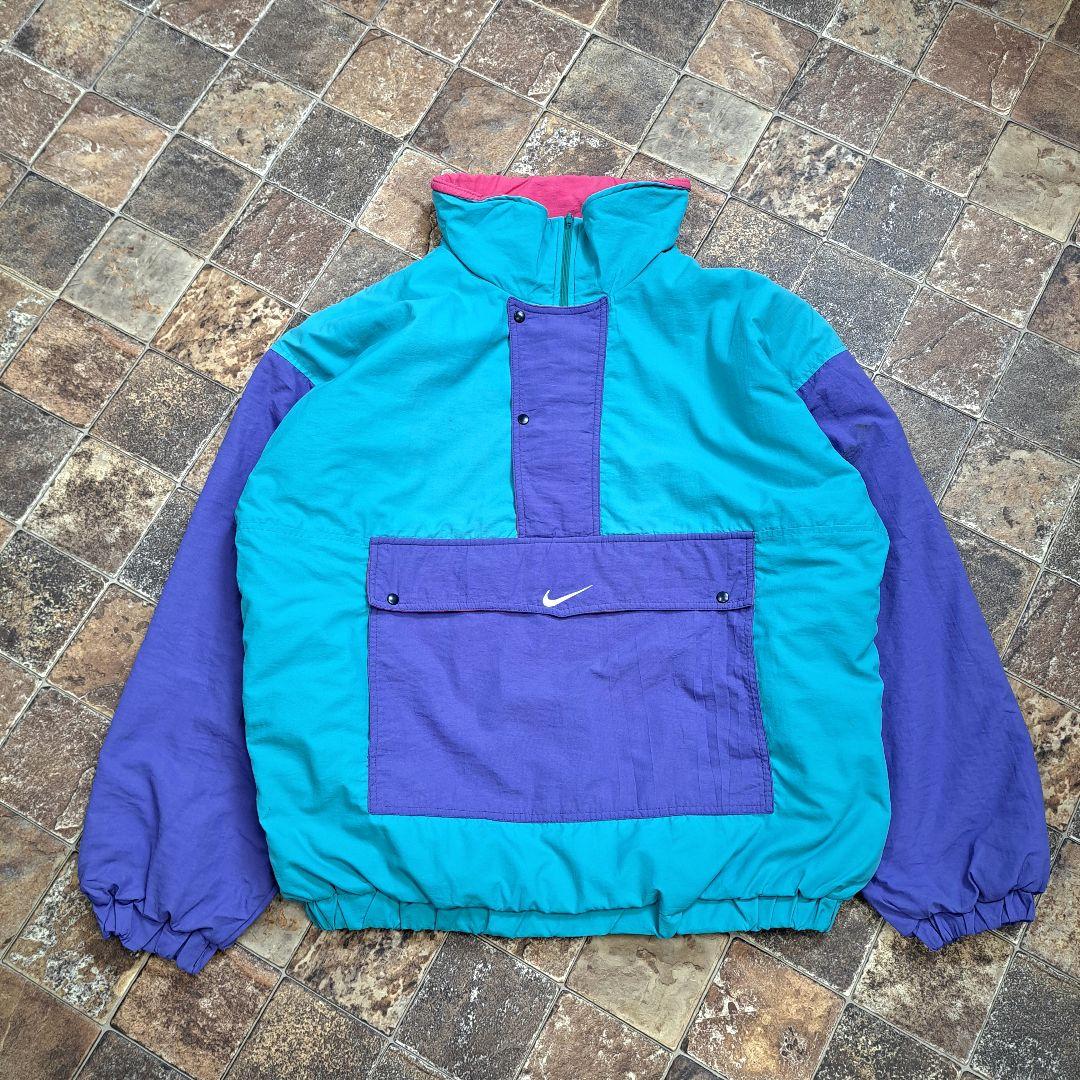 【美品】NIKE　ナイキ　中綿　ハーフジップ　ヴィンテージ　プルオーバー