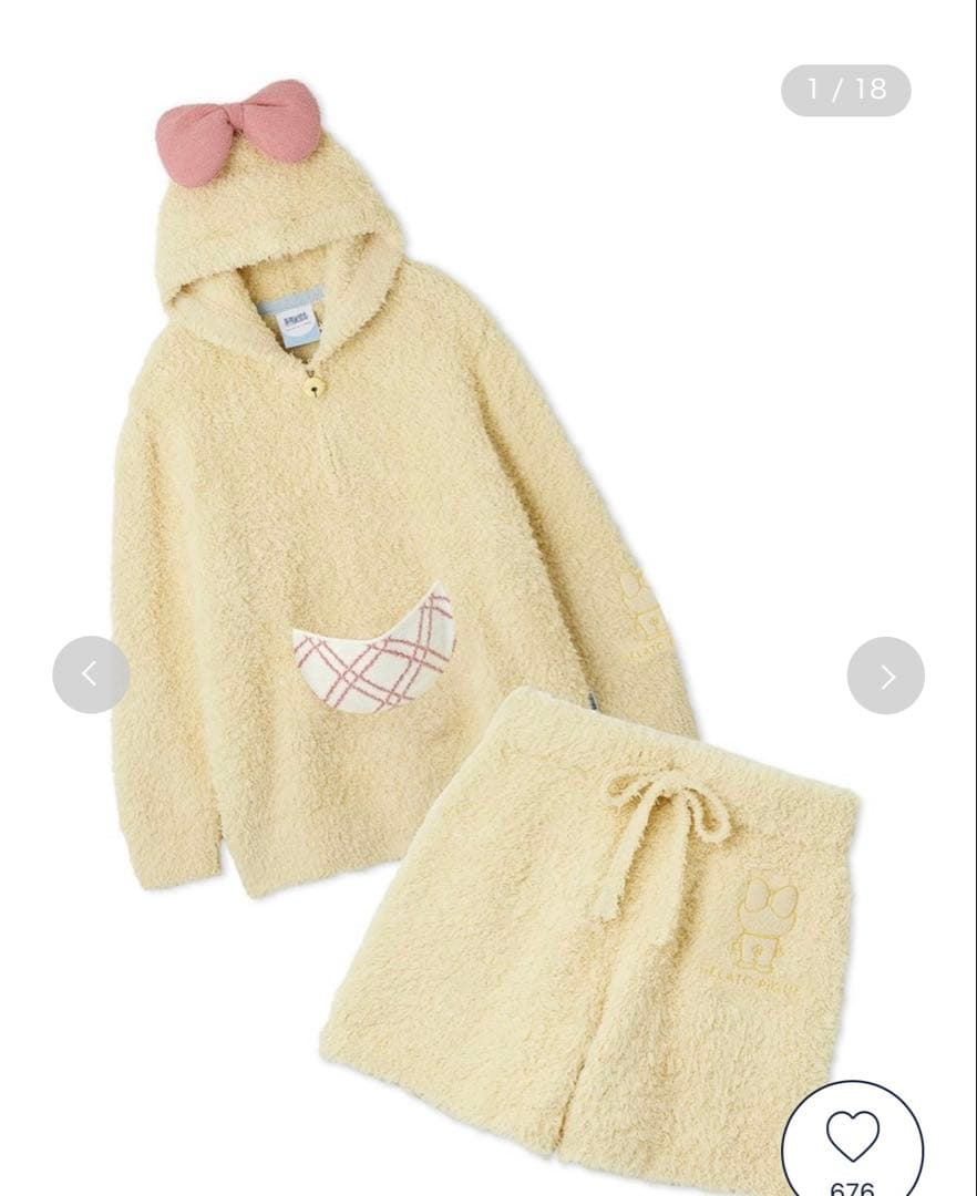 ◎新品未使用品◎　GELATO PIQUE ドラミ　パーカー&ショートパンツ