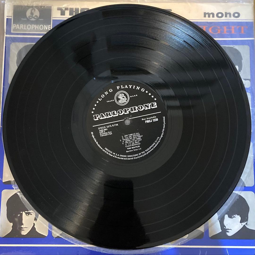 超絶レア南アフリカオリジナル黒ハードデイズナイトBeatlesビートルズレコード