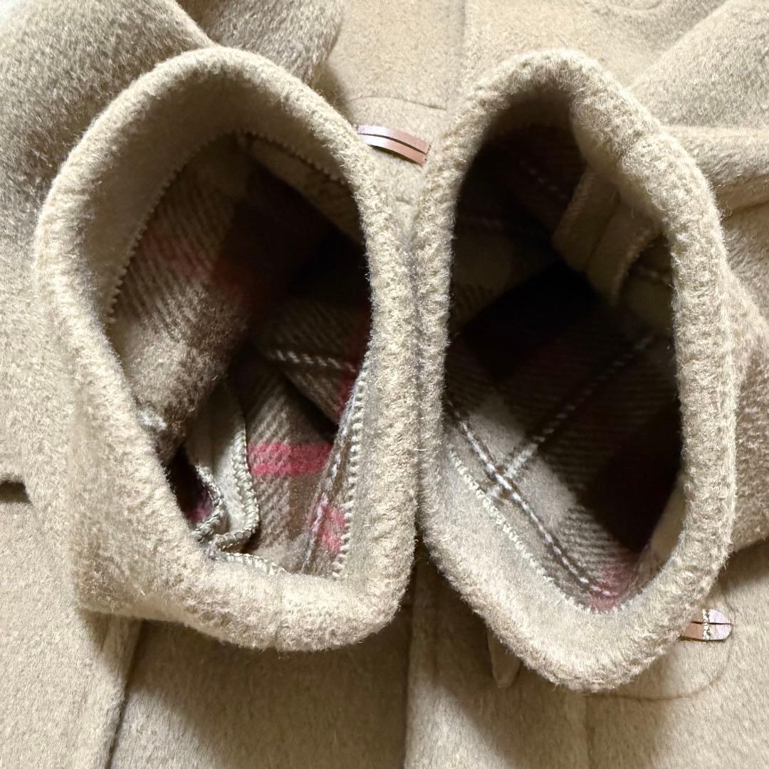 【美品】Gloverall ダッフルコート　英国製　キャメル　チェック柄