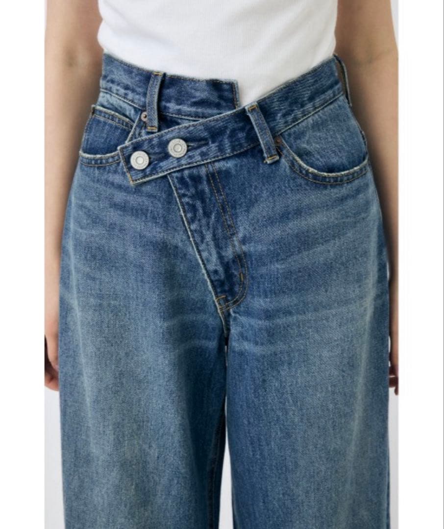 MOUSSY CROSS WAIST WIDE ストレート 25inch