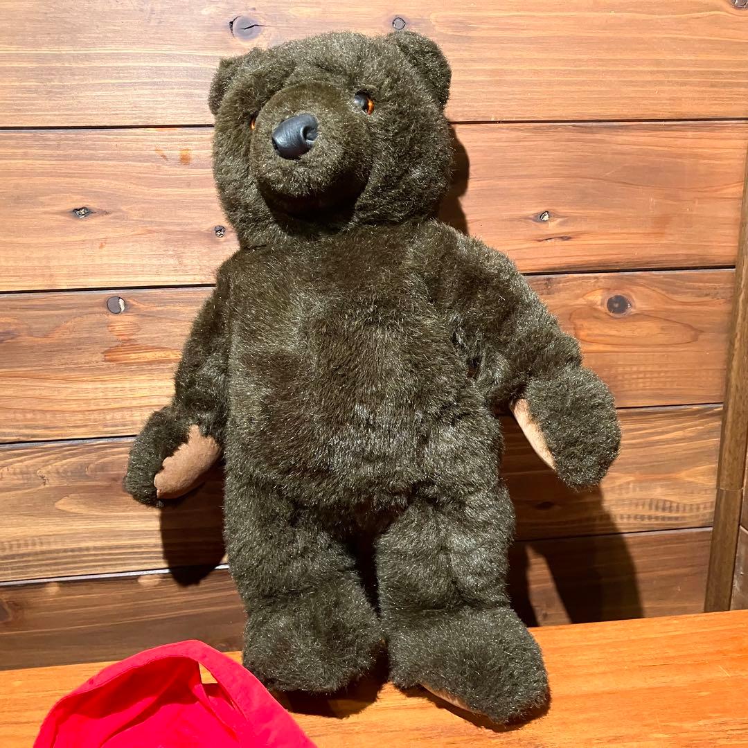 llbean teddy bear コラボ　ぬいぐるみ　アノラックパーカー　赤