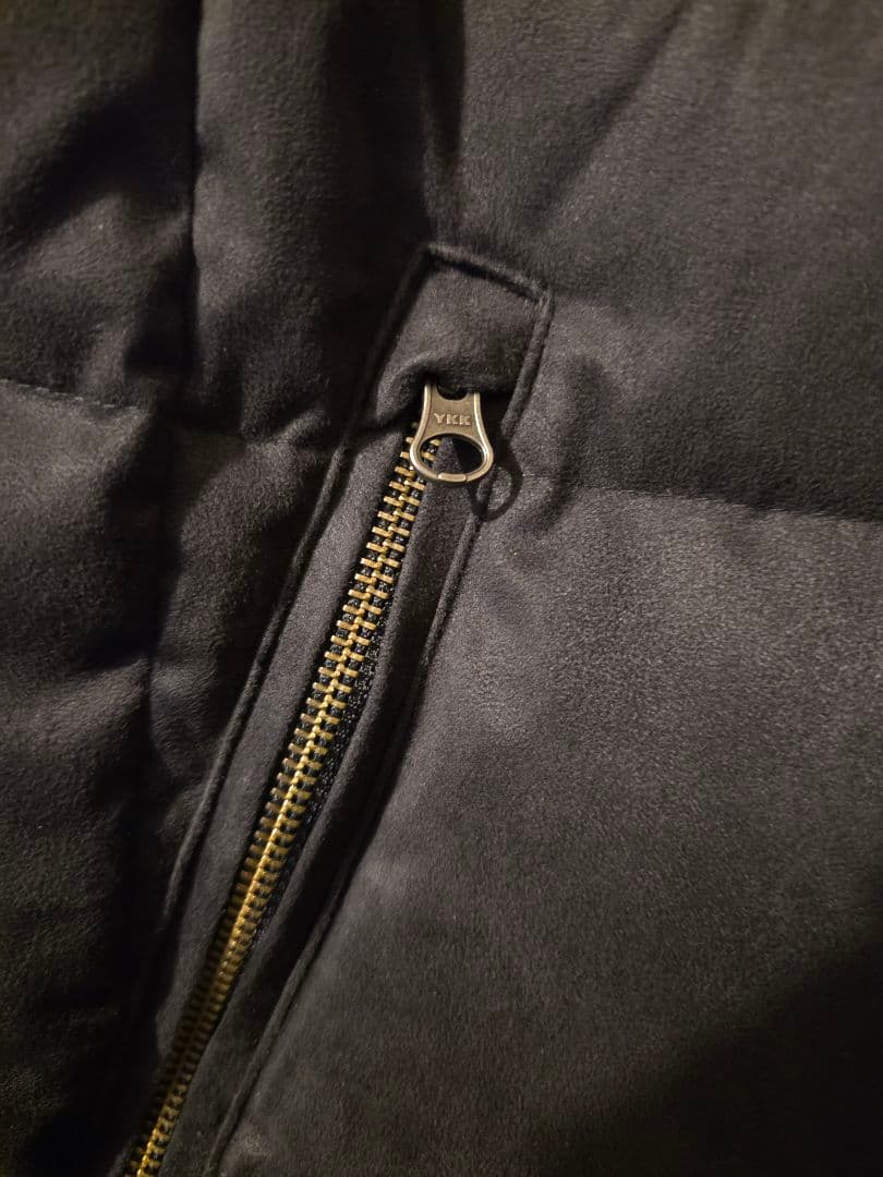 MEN'S BIGI　メンズビギ　ダウンベスト　スエード　ブラック