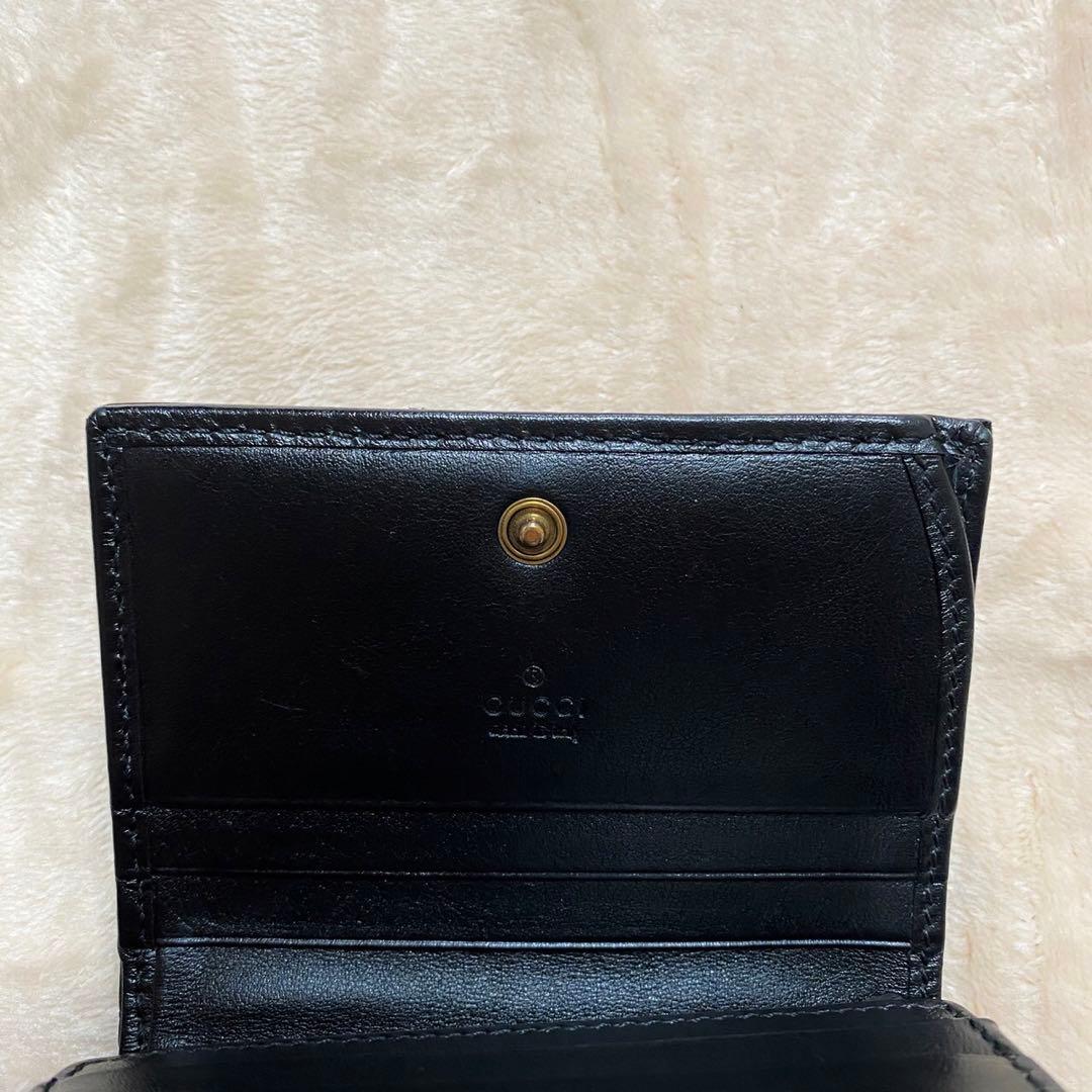 あめちゃん専用　GUCCI 二つ折り財布 キルティング マーモント GG 黒