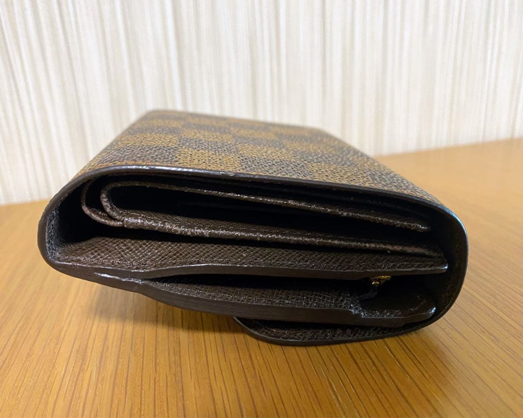 ルイヴィトン ポルトフォイユ ジョイ ダミエ エベヌ 三つ折り財布
