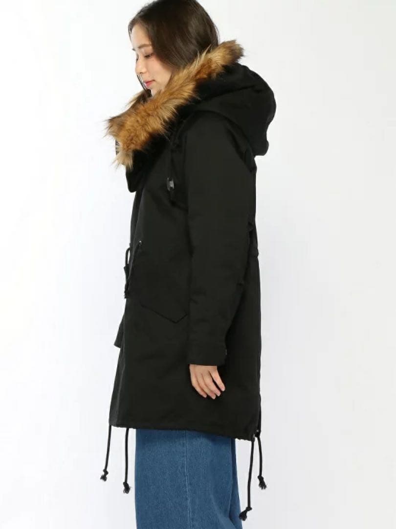 新品　JEANASIS 2wayファーモッズコート　モッズコート　アウター