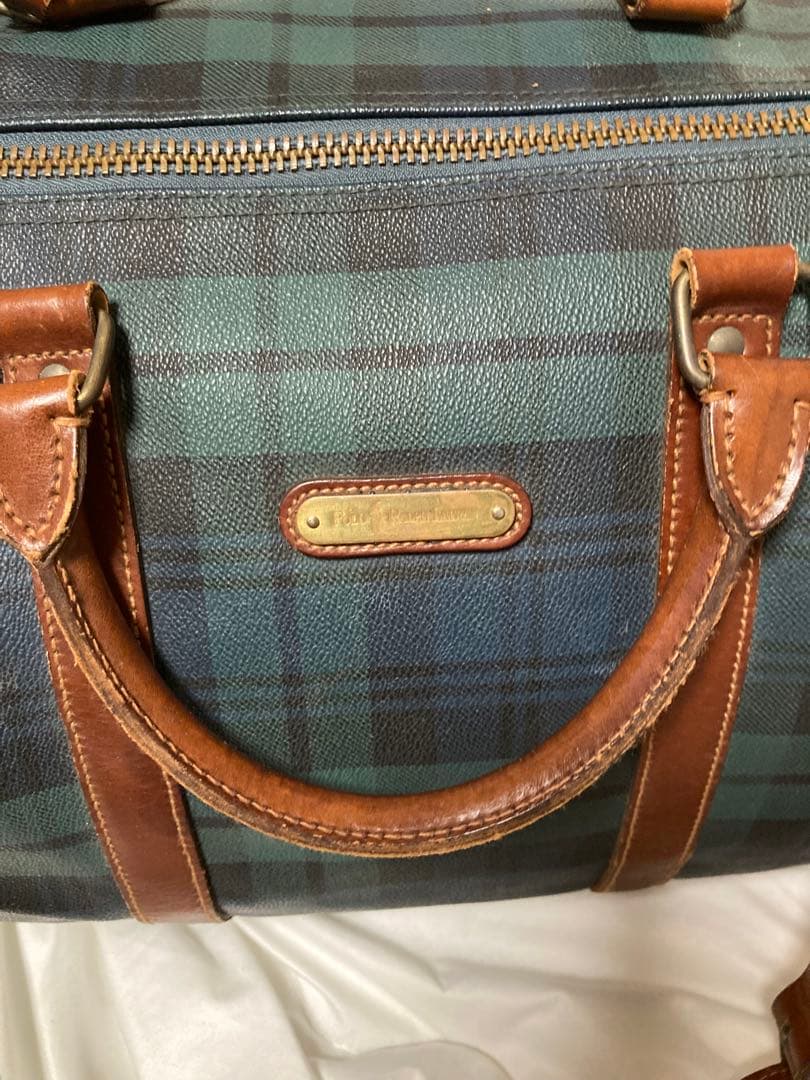 美品 ポロラルフローレン 2way ボストンバッグ ブラックウォッチ 大容量