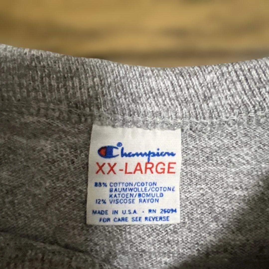 80s XXL 8812 霜降りグレー　champion vintage 無地