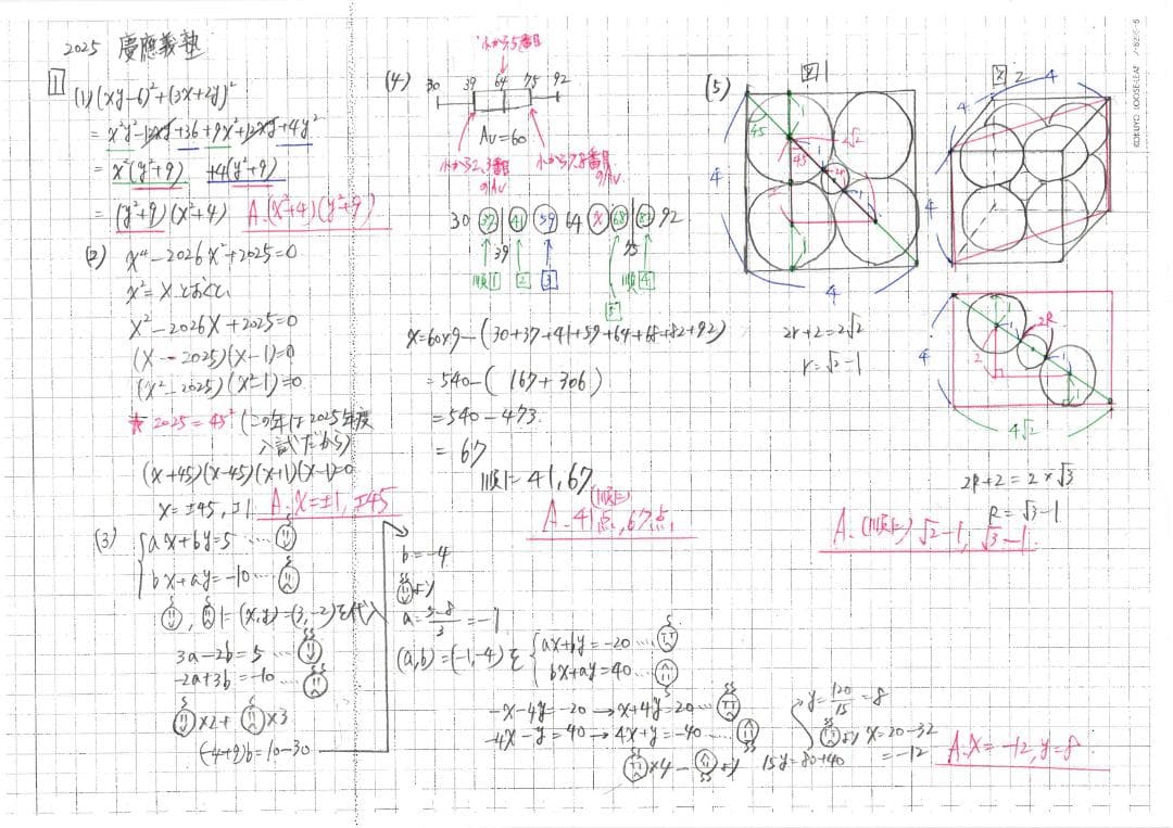 3日間半額 塾講師オリジナル数学解説 早慶附属6校2013-25高校入試過去問
