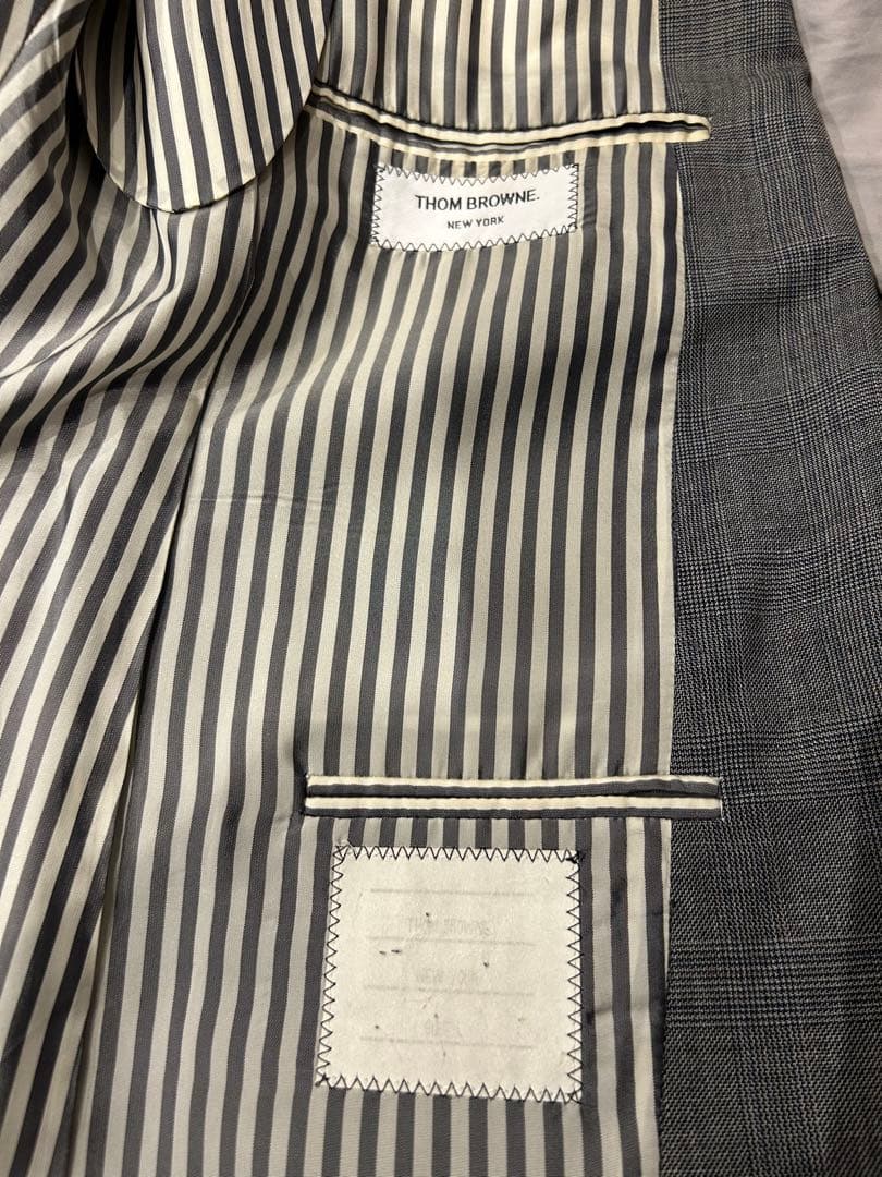 トムブラウン グレンチェック スーツ thom browne ハンガー付き