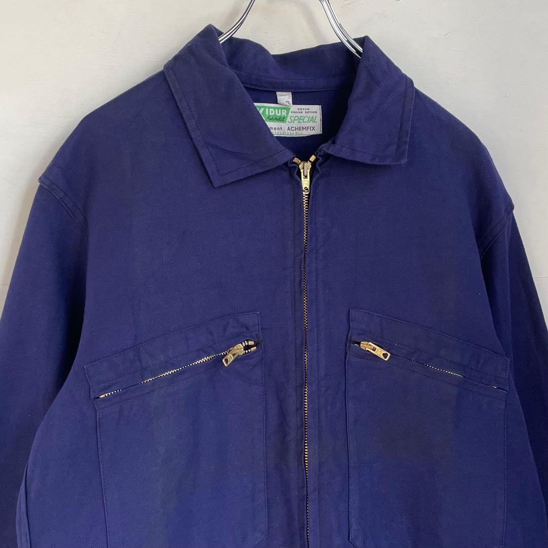 70s フレンチ ワークジャケット カバーオール ヴィンテージ ヨーロッパ古着