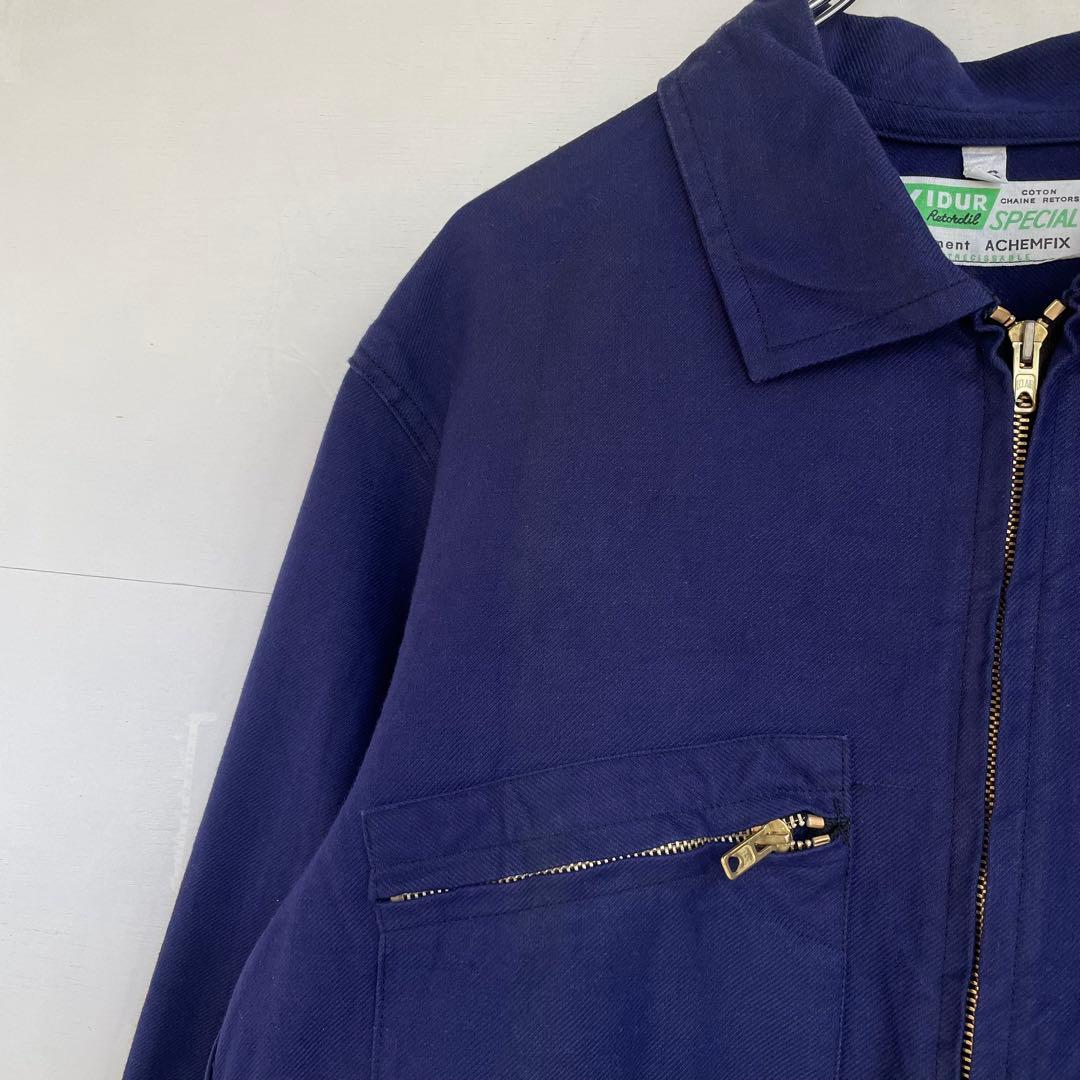 70s フレンチ ワークジャケット カバーオール ヴィンテージ ヨーロッパ古着