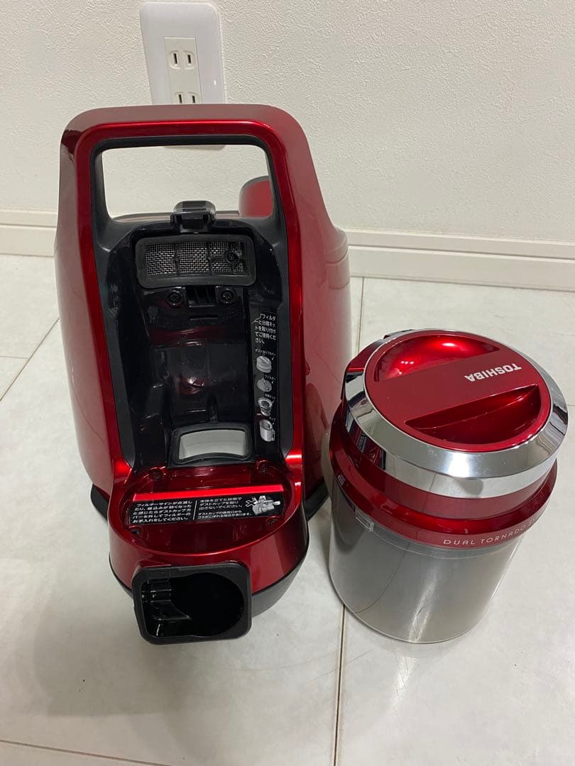 東芝 掃除機 VC-C4 (R) サイクロン 軽量 レッド
