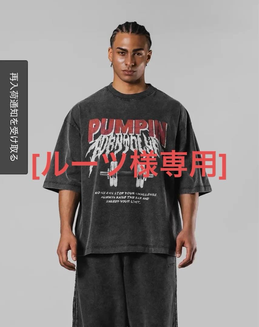 [ルーツ] LYFT DUMBBELLS GRAPHIC T-SHIRT