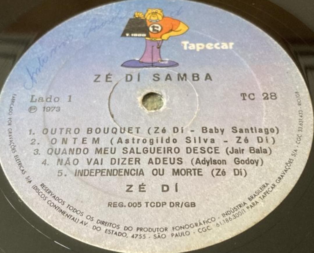 BRA盤73年オリジ！70'S サンバの隠れた秀作！Ze Di/ Samba