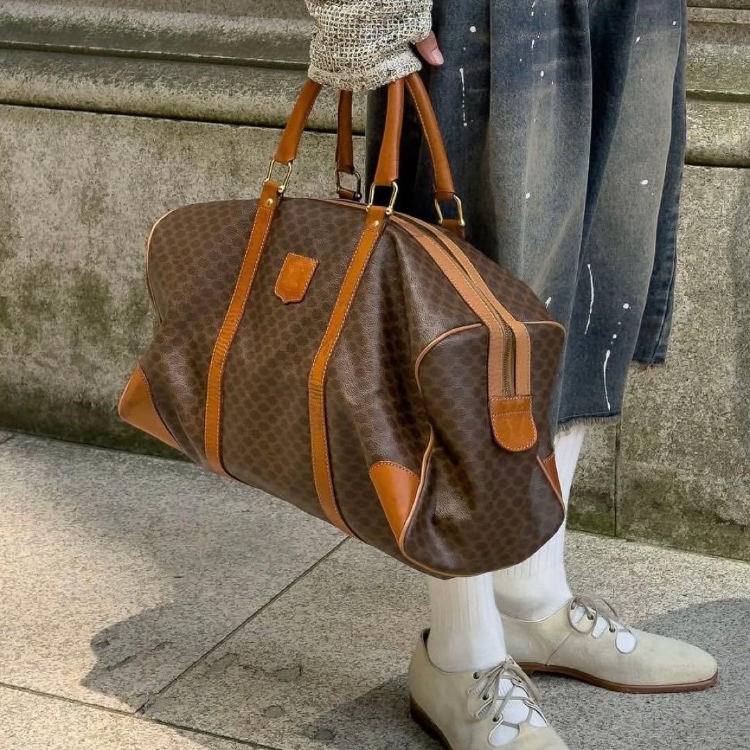 バッグ CELINE MACADAM boston BAG vintage