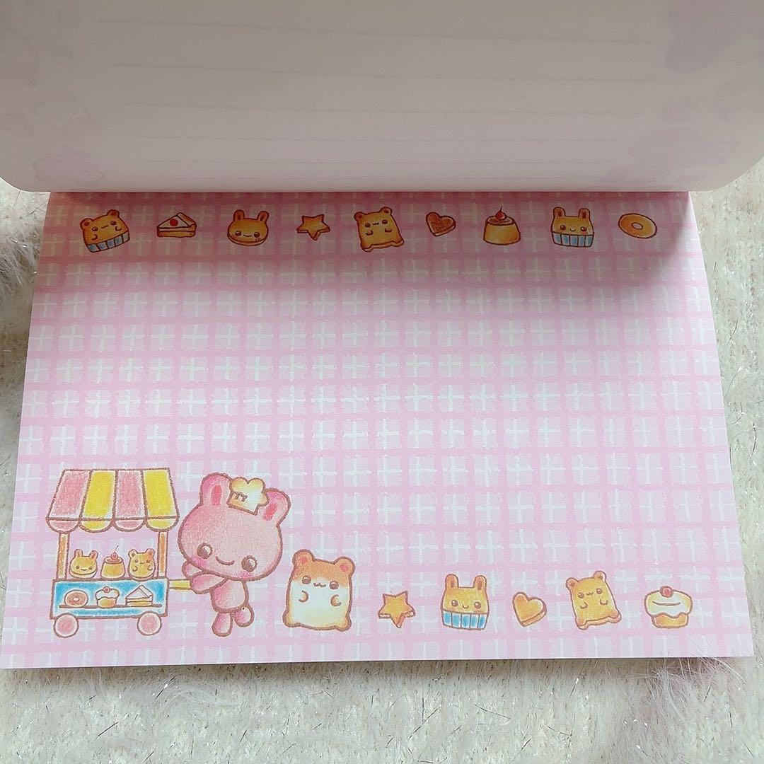 平成　レトロ　メモ帳　はむうさ菓子工房