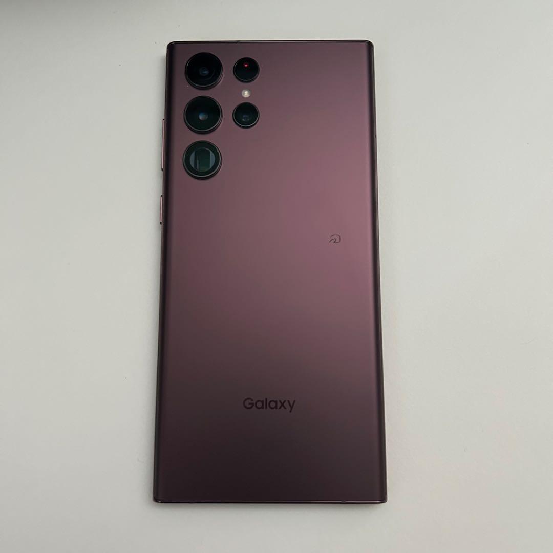 Galaxy S22 Ultra バーガンディ 256GB 本体 中古
