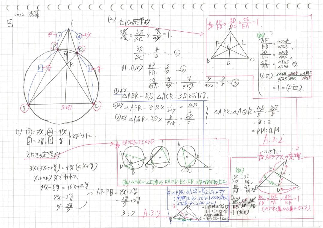 今だけ3割引 塾講師オリジナル数学解説 渋幕 高校入試 過去問 2017-22