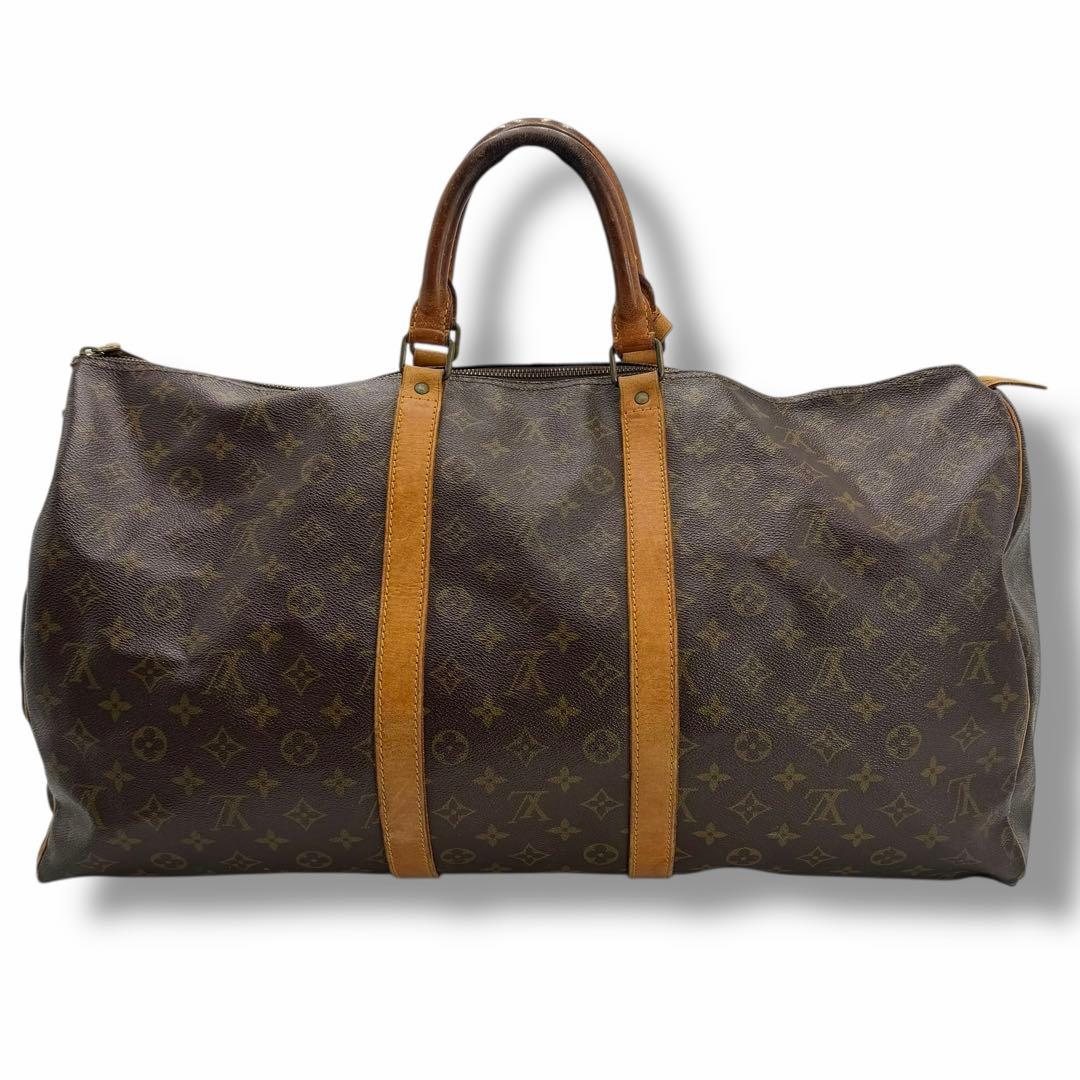 良品 ルイヴィトン モノグラム キーポル55 バッグ ボストン レディース 希少