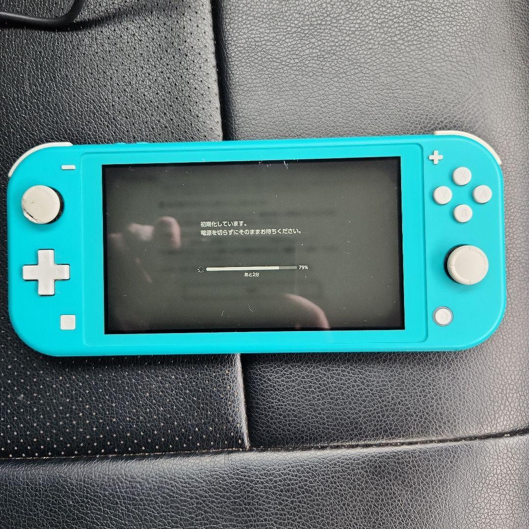 Nintendo Switch Lite ターコイズ 充電器付き　箱なし
