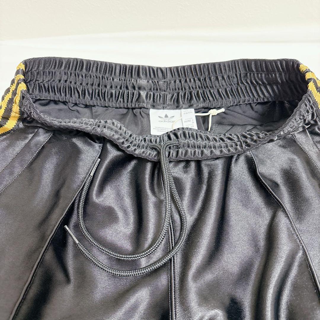 【新品】アディダス トラックパンツ 黒/ゴールド M ジャージ トレフォイル