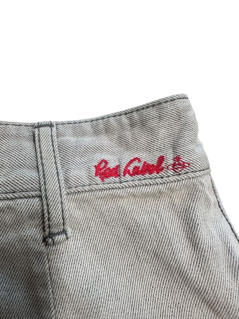 人気！ヴィヴィアンウエストウッド レッドレーベルオーブ刺繍 サルエルデニムパンツ