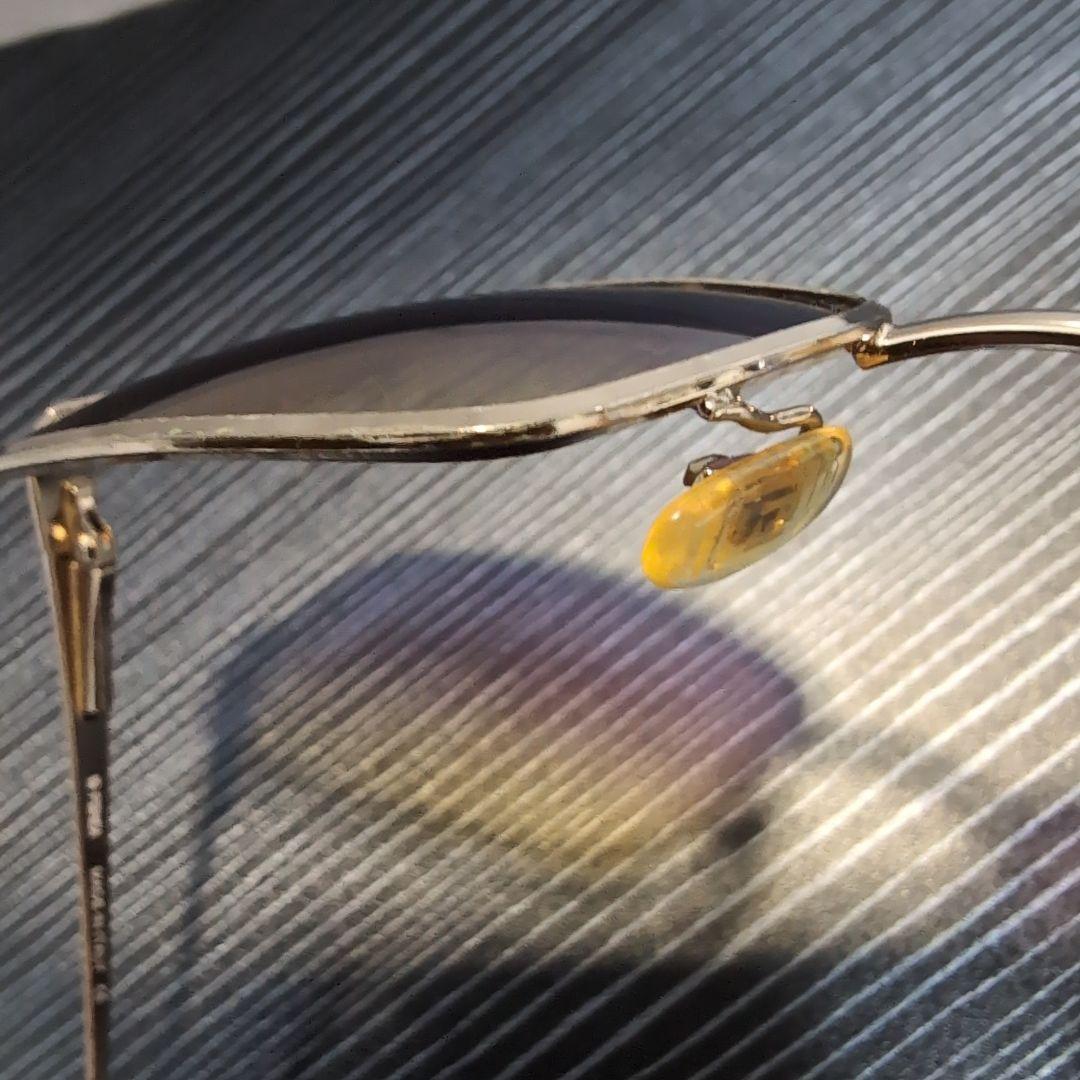 FENDI メンズゴールドフレーム パープルグラデーションサングラス