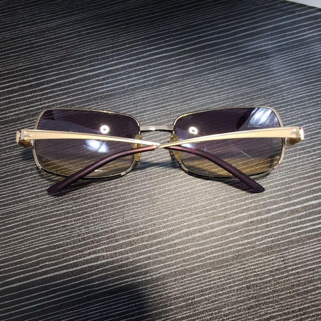 FENDI メンズゴールドフレーム パープルグラデーションサングラス