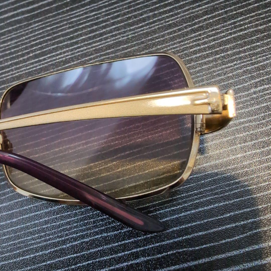 FENDI メンズゴールドフレーム パープルグラデーションサングラス