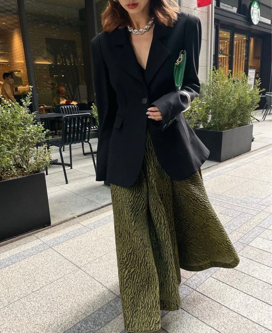 ジャケット・アウター WAIST SHAPE FLARE JACKET