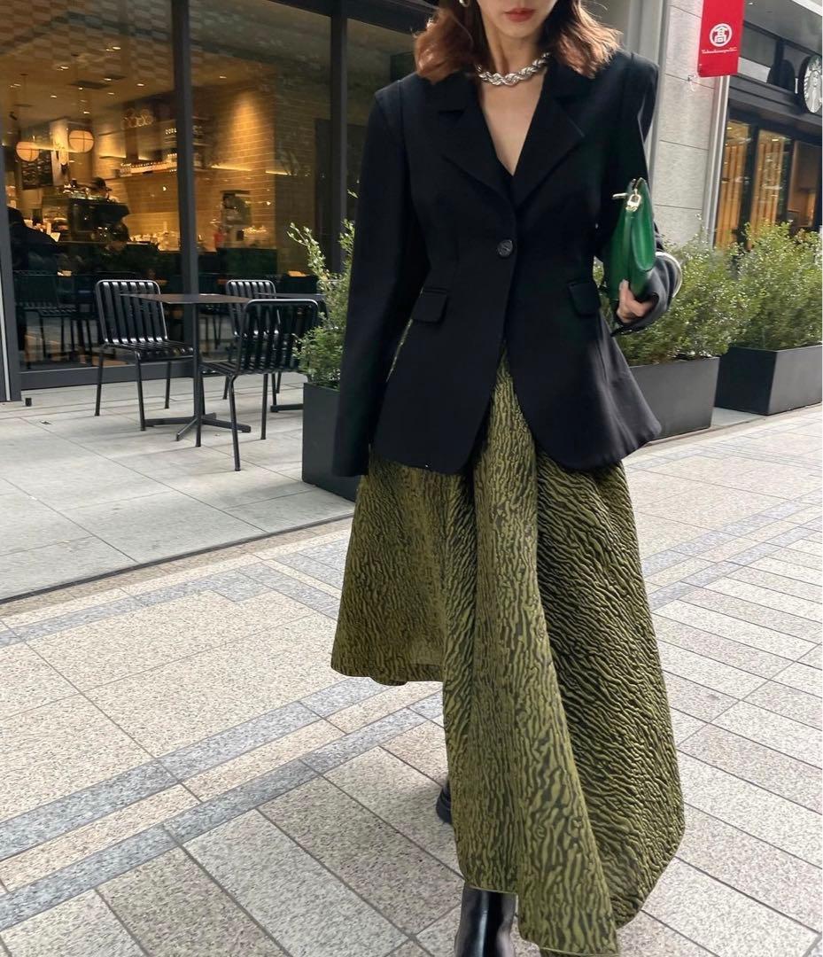ジャケット・アウター WAIST SHAPE FLARE JACKET
