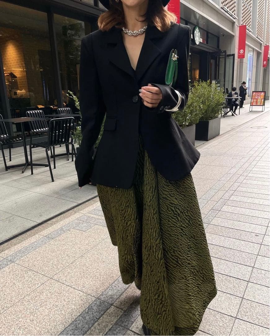 ジャケット・アウター WAIST SHAPE FLARE JACKET