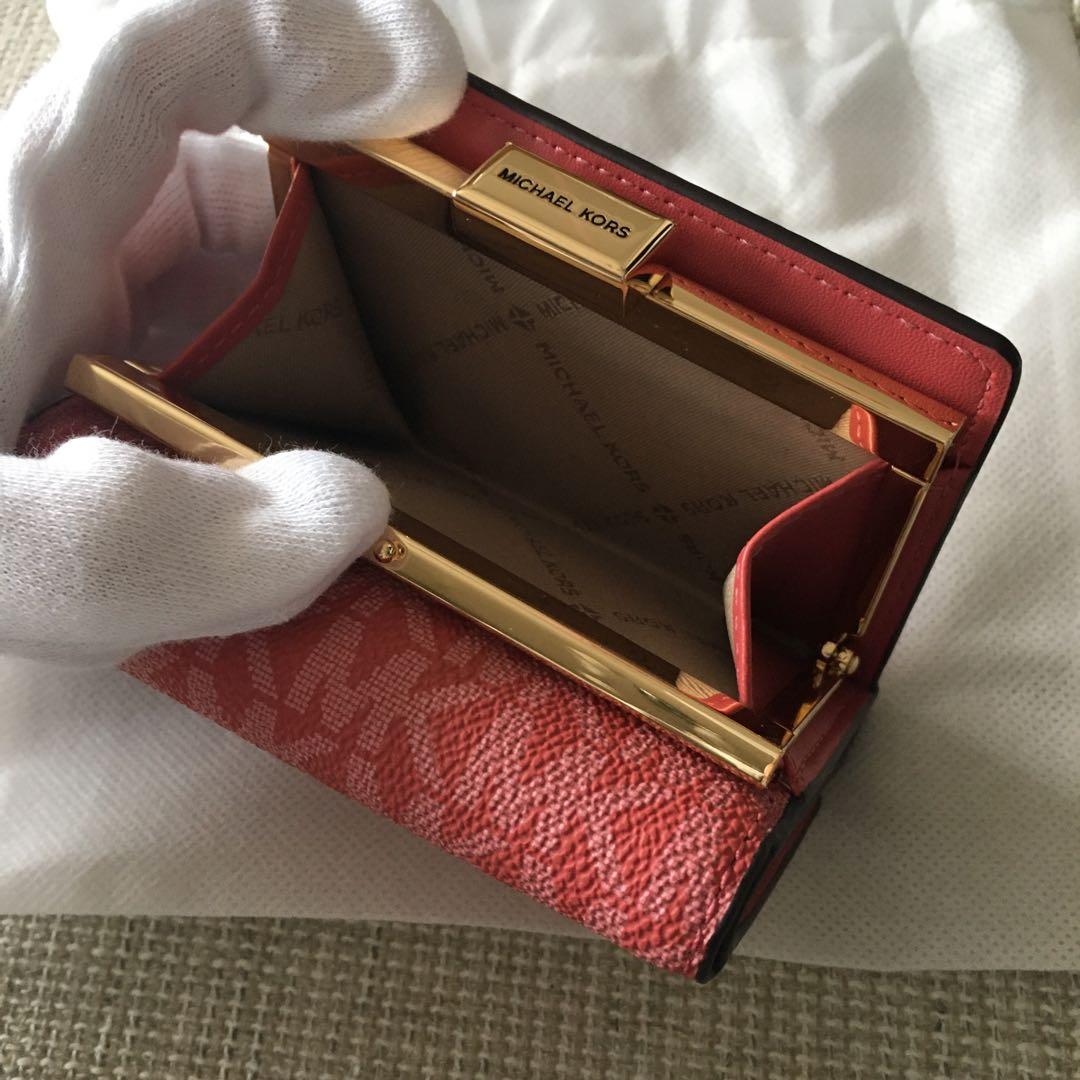 新品　マイケルコース　MICHEAL KORS 財布　レッド　ピンク