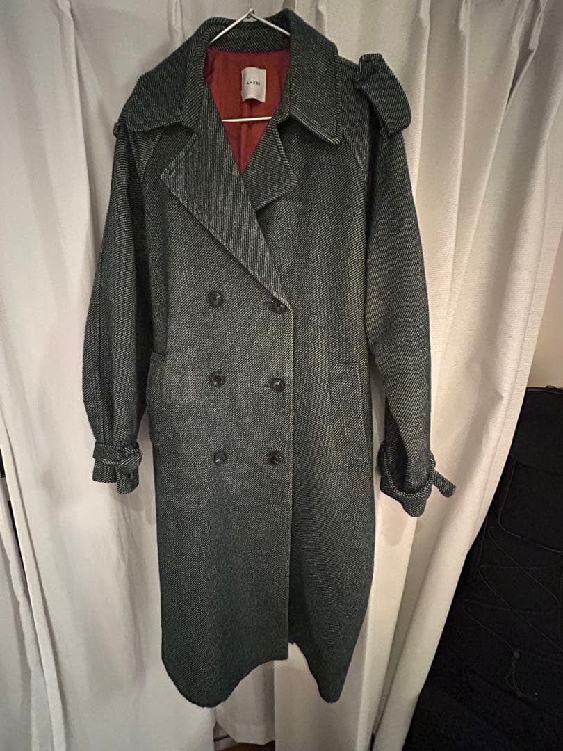 【Ameri VINTAGE】TWEED TRENCH COAT