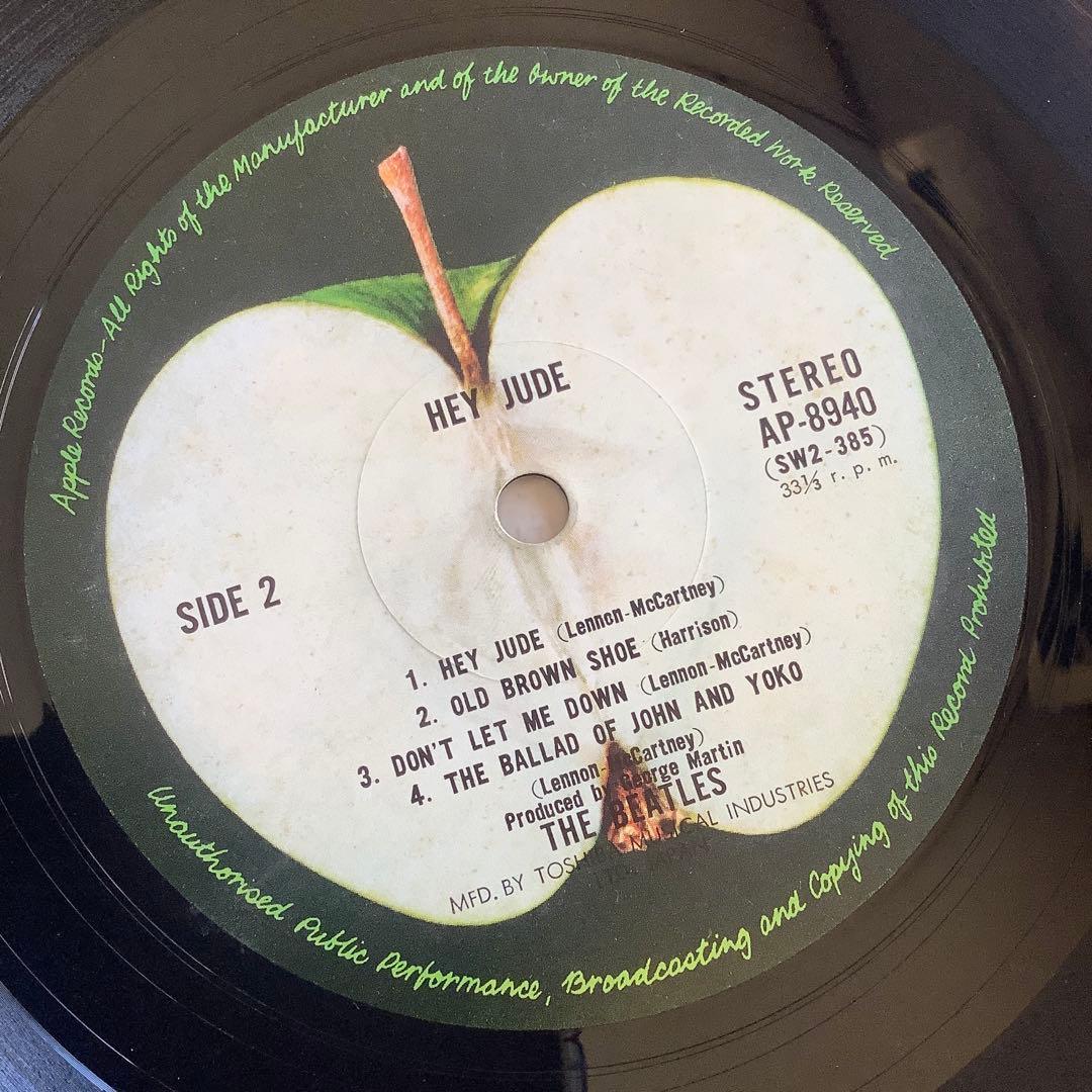 レコード極美! 1970年オリジナル 補充注文票付 HEY JUDE ビートルズ