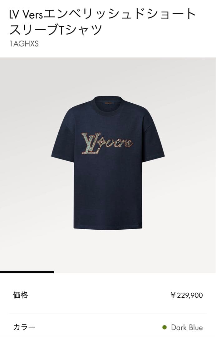★現行★ルイヴィトン エンベリッシュド　ショートスリーブTシャツ