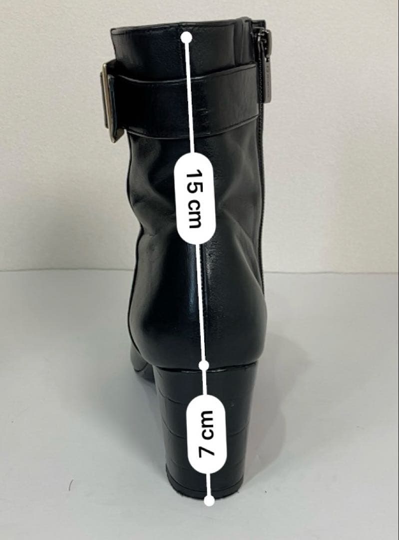 美品　ヒミコ　HIMIKO ショートブーツ 撥水ベルト　バックル　専用袋付き