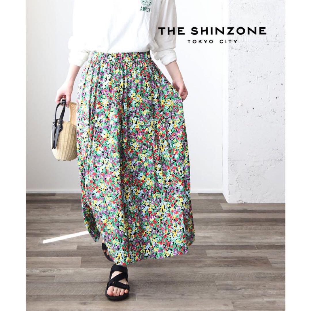 シンゾーン THE SHINZONE FLASHY FLOWER SKIRT