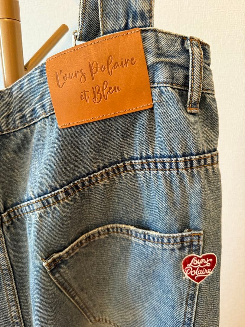 まーちゃん　L’ours Polaire et Bleu デニムサロペット