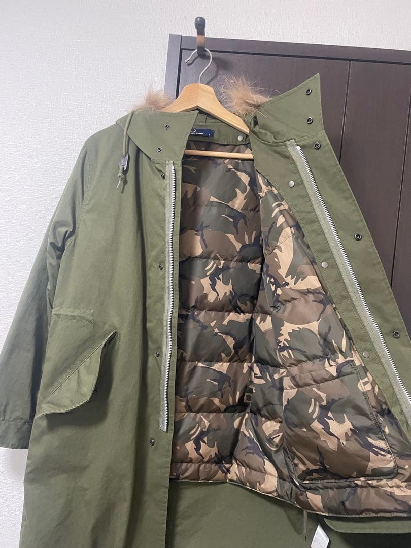 フレッドペリー fredperry S モッズコート オリーブグリーン