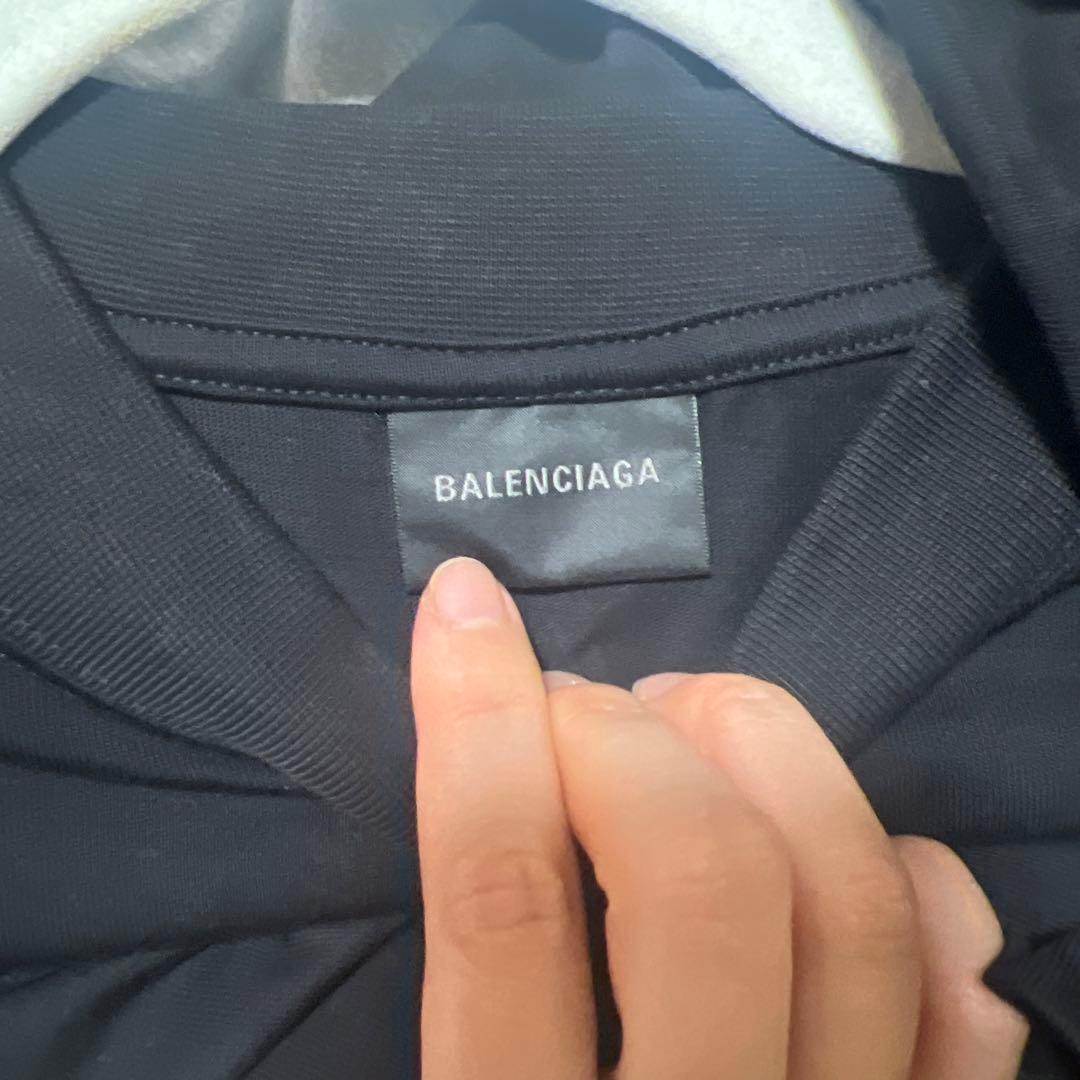 BALENCIAGA ブラック Tシャツ XS バックプリント